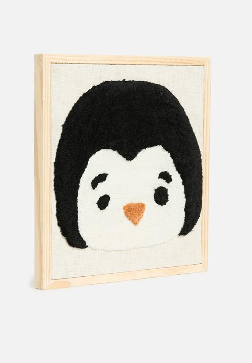 Sixth Floor - Penguin hand tufted wall art - multi