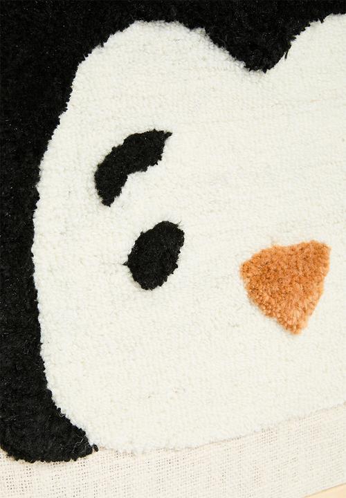 Sixth Floor - Penguin hand tufted wall art - multi