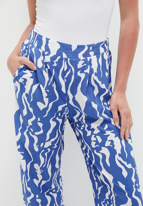 Me&B - Elasticated Tailored Pant - Water