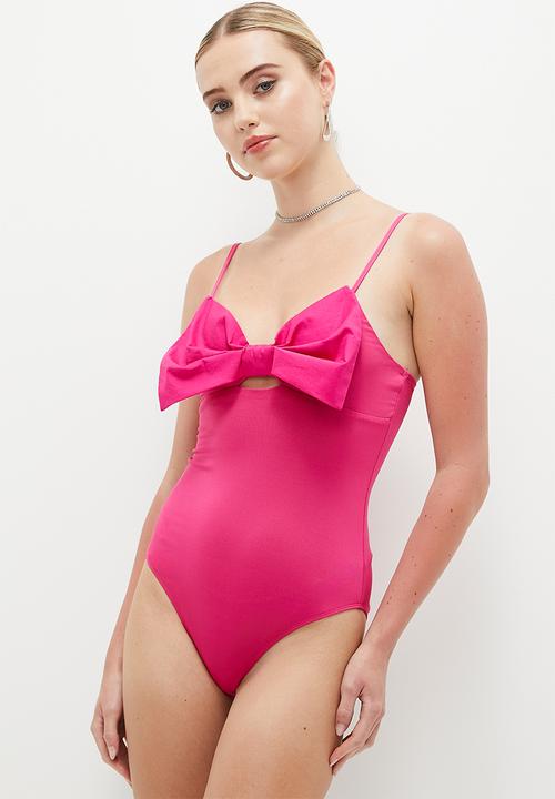 MILLA - Bow bodysuit - magenta