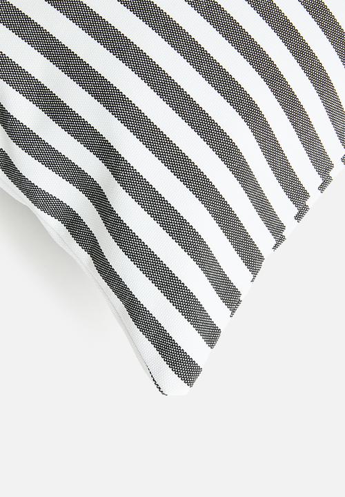 Hertex Haus - Denis Stripe Cushion Cover - Black