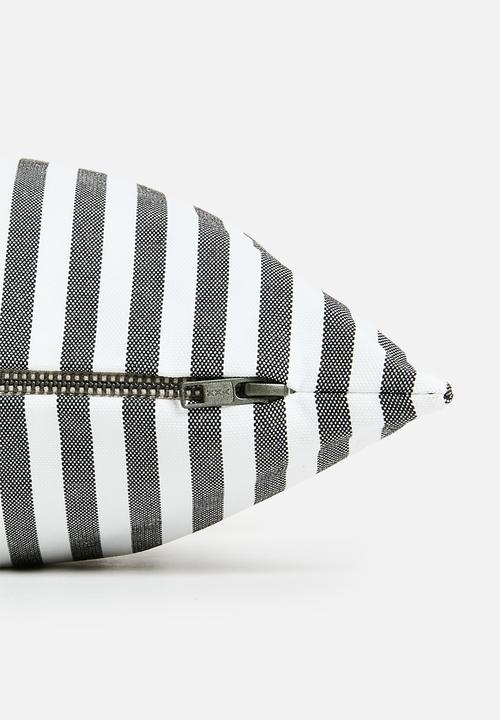 Hertex Haus - Denis Stripe Cushion Cover - Black