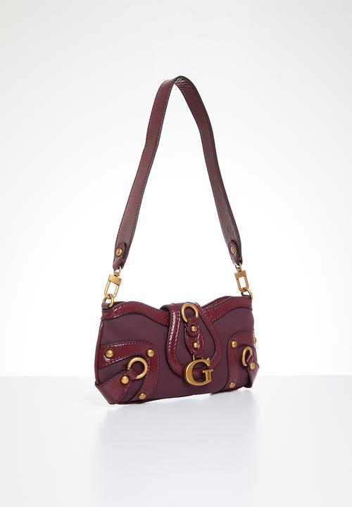 GUESS - Gloss vintage tp zp shouldr bg - merlot