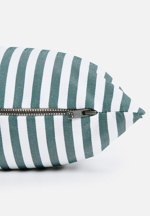 Hertex Haus - Denis Stripe Cushion Cover - Green