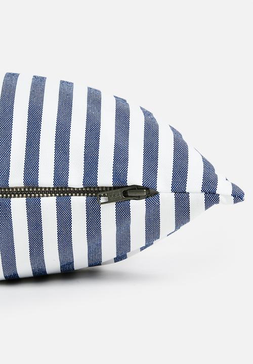Hertex Haus - Denis Stripe Cushion Cover - Blue