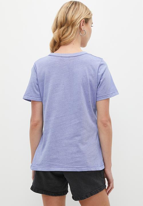 Cotton On - The 91 Classic Organic Tee - Washed Frosted Blue