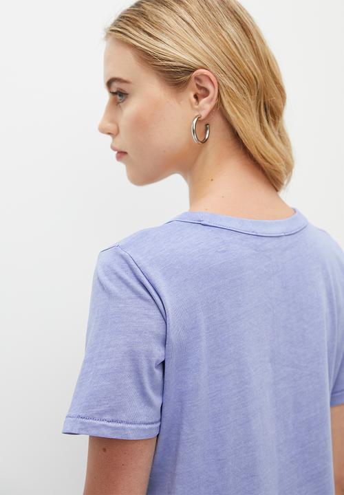 Cotton On - The 91 Classic Organic Tee - Washed Frosted Blue