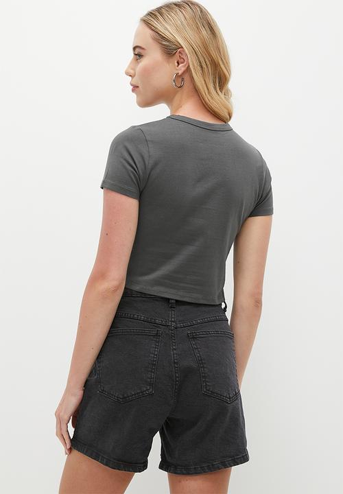 Cotton On - Micro Fit Graphic Tee - Pinnacles National Park/Graphite
