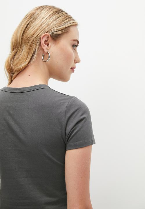 Cotton On - Micro Fit Graphic Tee - Pinnacles National Park/Graphite