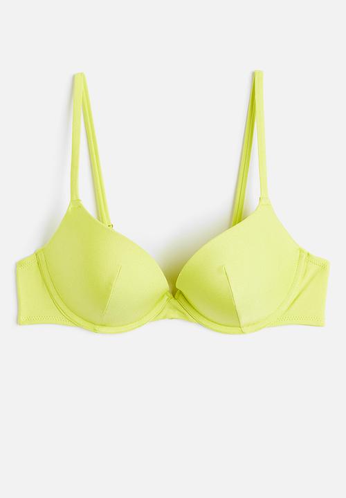 H&M - Super push-up bikini top - yellow