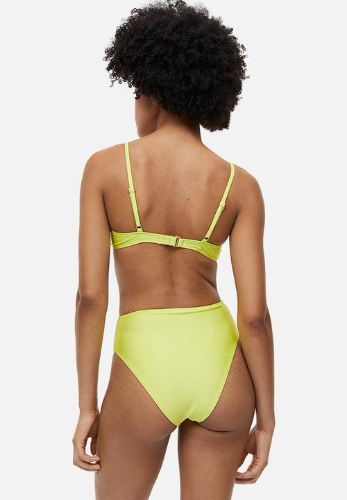 H&M - Super push-up bikini top - yellow