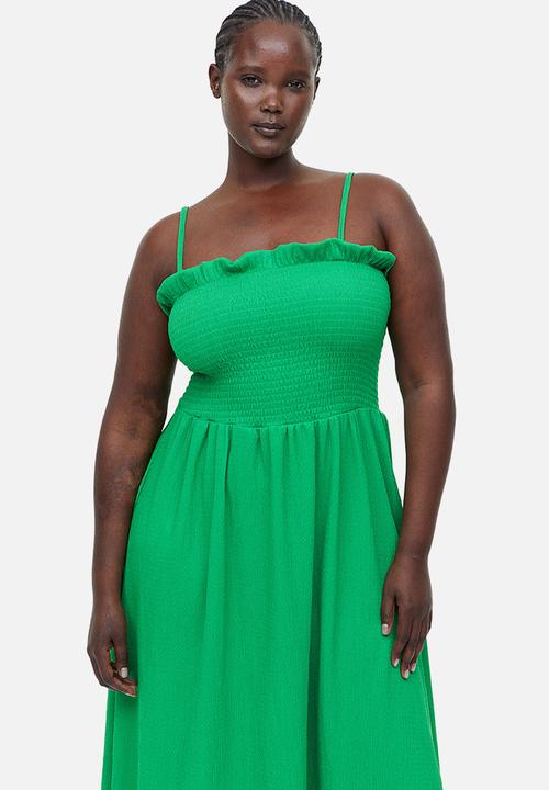 H&M - Smock-topped dress - green