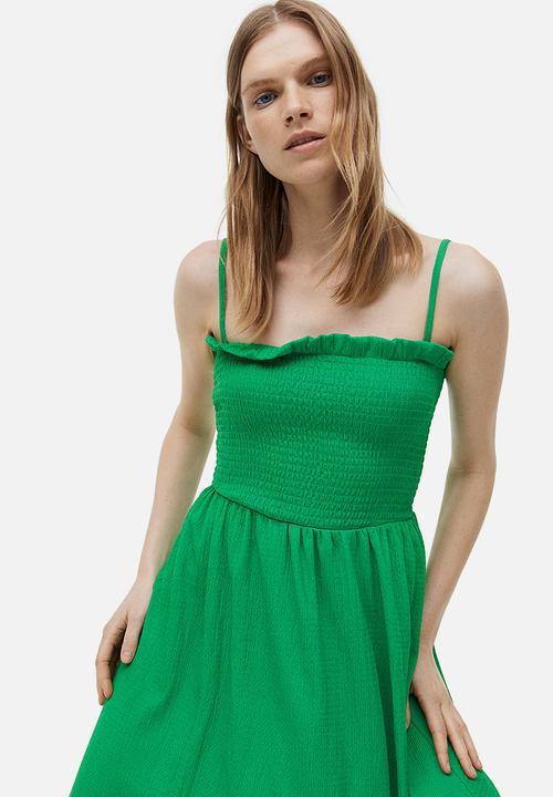 H&M - Smock-topped dress - green