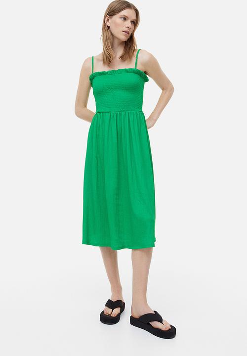 H&M - Smock-topped dress - green