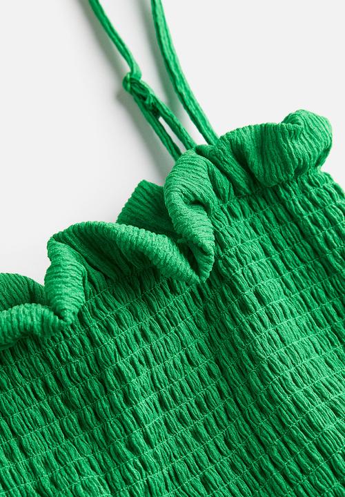 H&M - Smock-topped dress - green