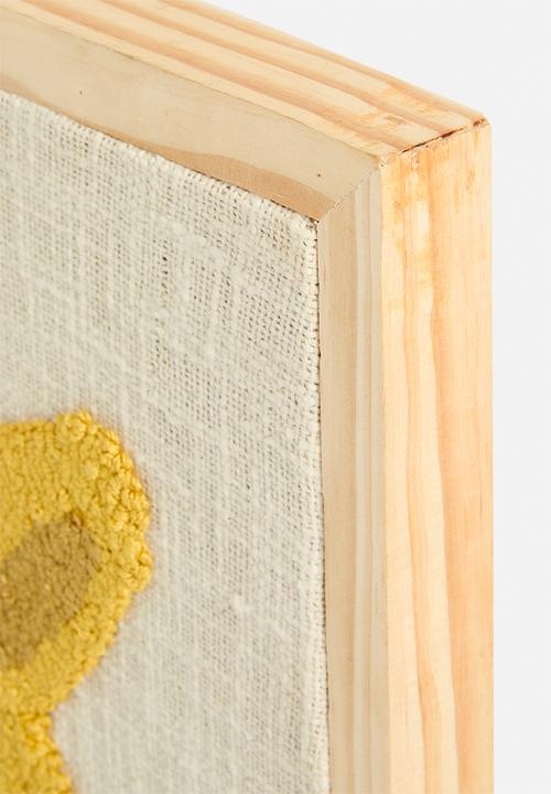 Sixth Floor - Giraffe hand tufted wall art - multi