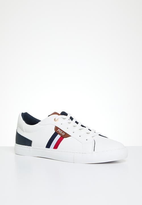 POLO - Petersham side flash sneaker - white