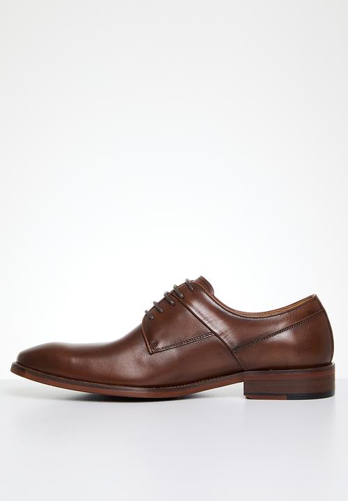 POLO - Panelled gibson lace up - tan