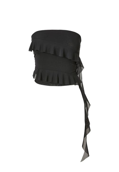 Supré  - Giselle strapless frill top - black