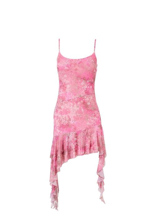 Supré  - Harriet asymmetrical frill mini dress - josephine pink