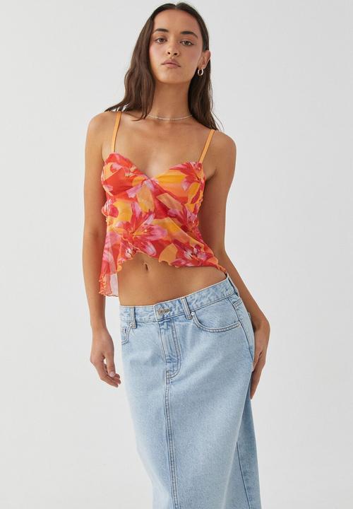 Supré  - Lucy mesh cami - lily floral pink