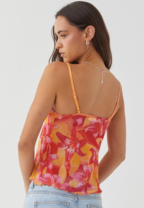 Supré  - Lucy mesh cami - lily floral pink