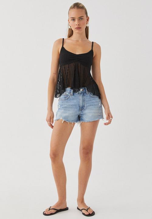 Supré  - Nellie textured cami - black
