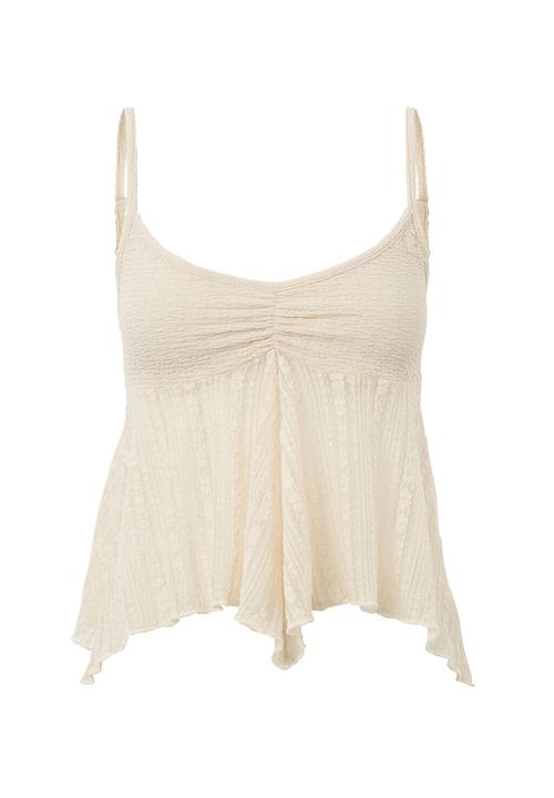 Supré  - Nellie textured cami - vanilla beige