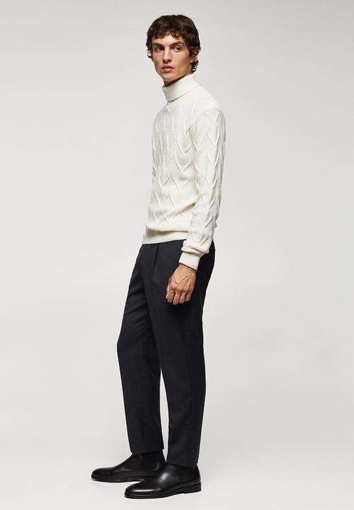 MANGO - Sweater ladera - white