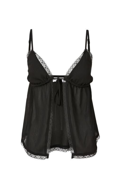 Supré  - Wendy tie front cami - black