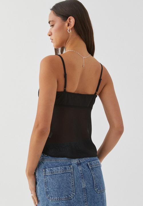 Supré  - Vanessa sheer cami - black