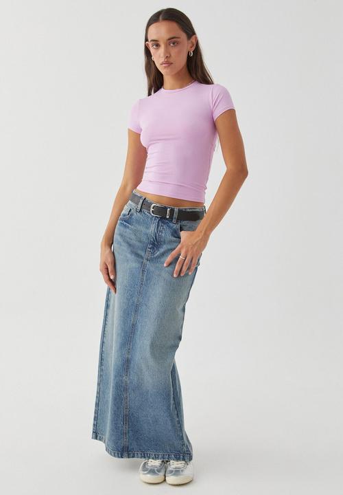 Supré  - Shay short sleeve top - pink lavender