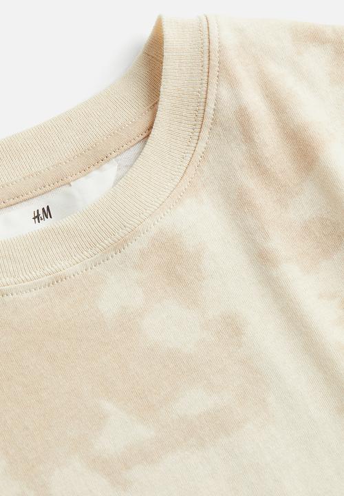 H&M - Printed jersey T-shirt - beige