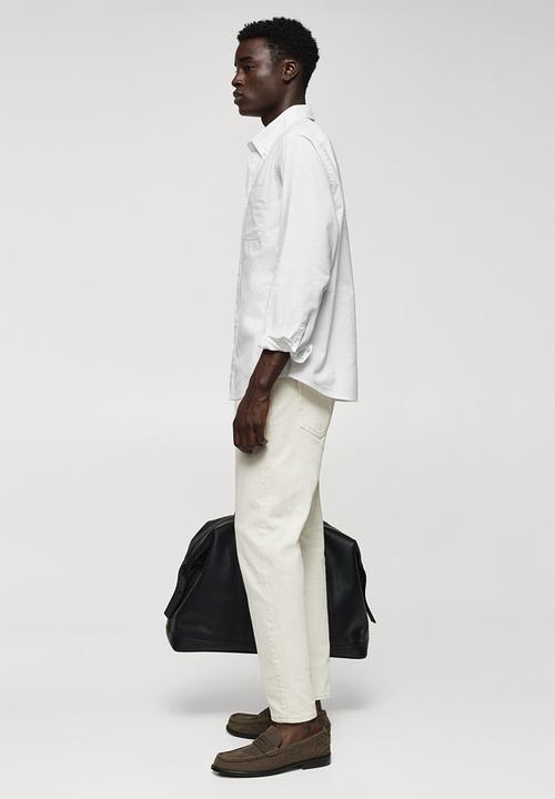 MANGO - Shirt oxford - white