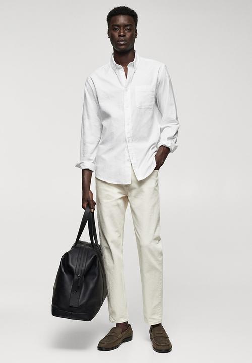 MANGO - Shirt oxford - white