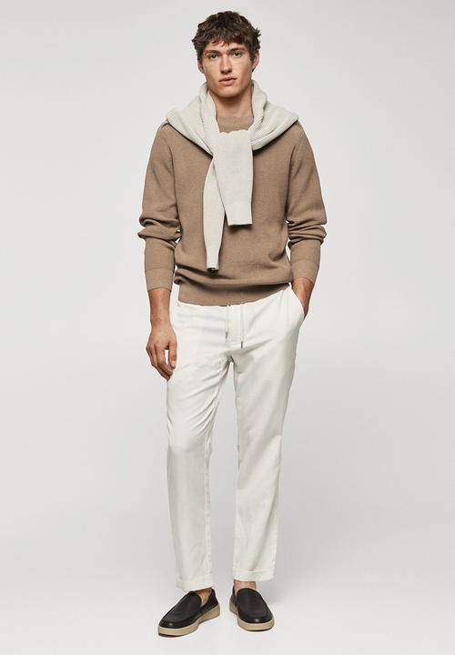 MANGO - Sweater cotton - beige