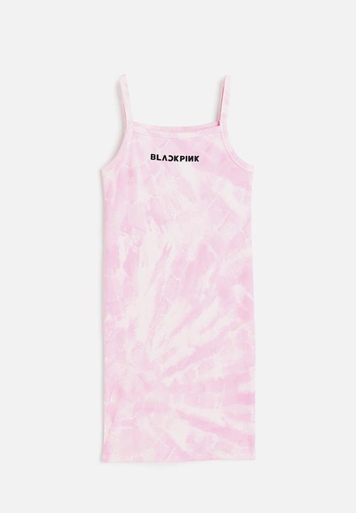 H&M - Printed ribbed dress - multi,pink