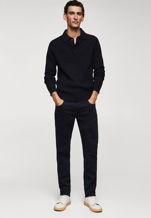MANGO - Trousers paul - navy