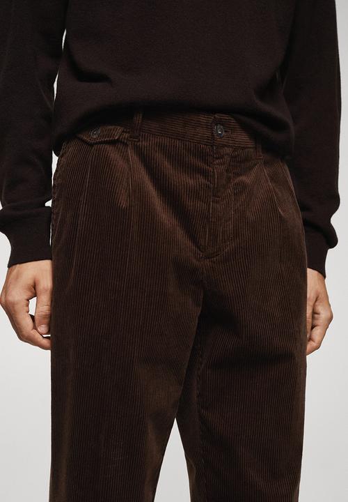 MANGO - Trousers baku - brown