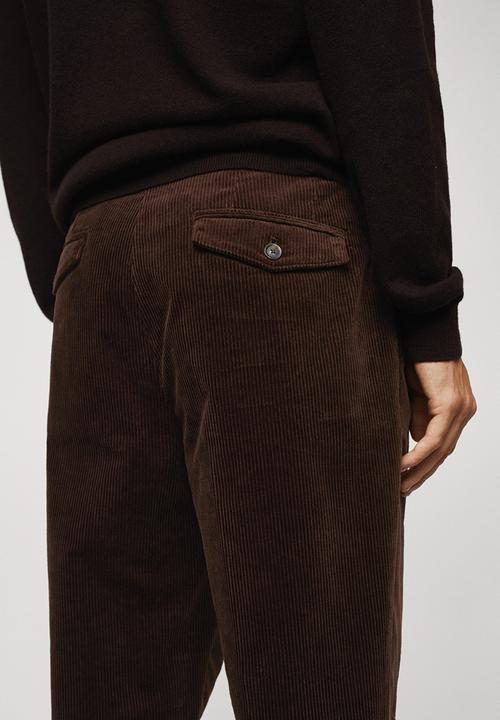 MANGO - Trousers baku - brown