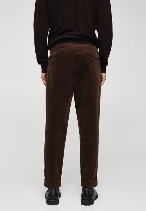 MANGO - Trousers baku - brown