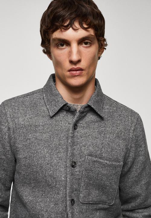 MANGO - Shirt lamia - grey