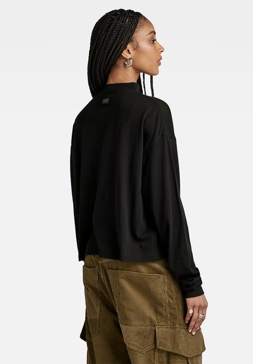 G-STAR - Mock gr loose t long sleeve wmn - dk black
