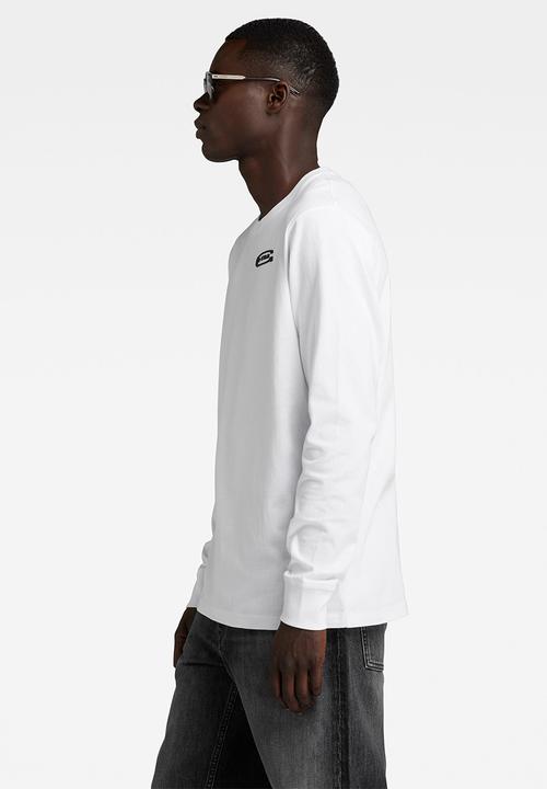 G-STAR - Old school chest gr r t long sleeve Dry jersey o - white