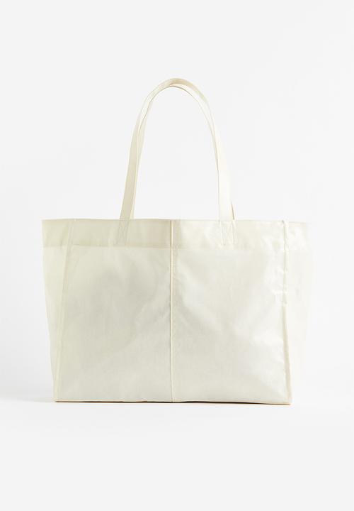 H&M - Coated shopper - white
