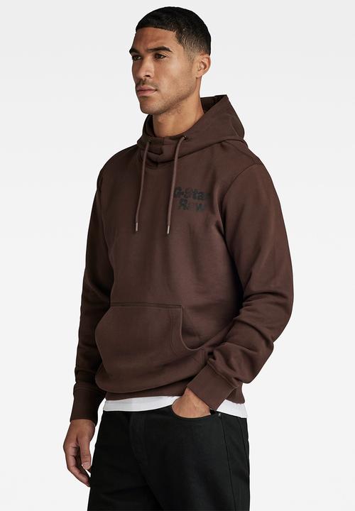 G-STAR - Back print hdd sw Heavy hodson sweat ub o - coffee bean