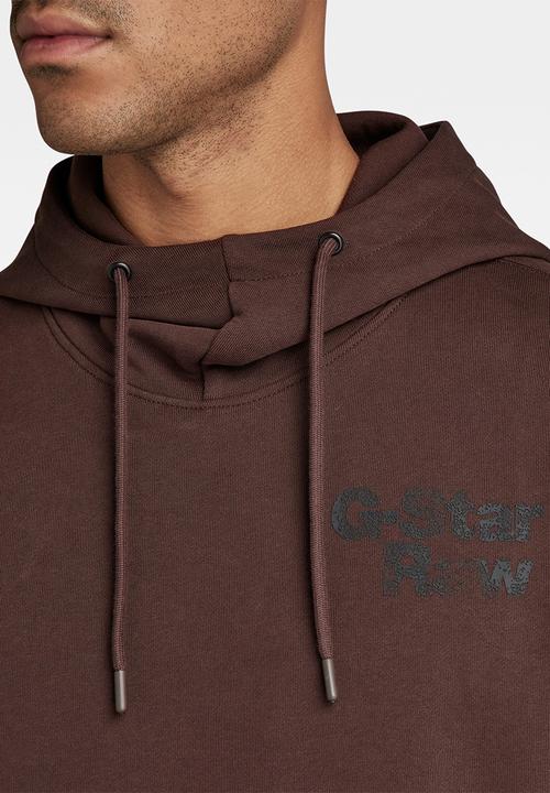 G-STAR - Back print hdd sw Heavy hodson sweat ub o - coffee bean
