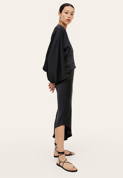 H&M - Asymmetric skirt - black