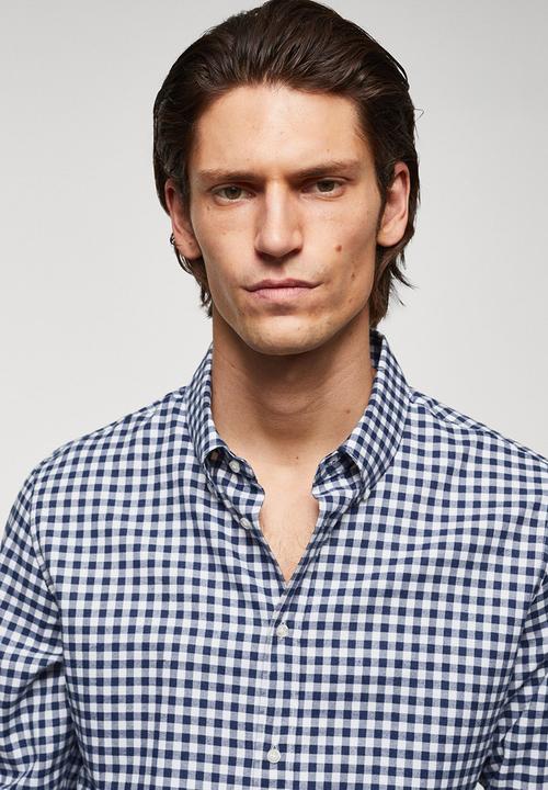 MANGO - Shirt vichy - navy