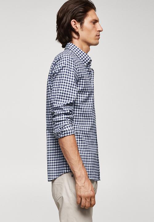 MANGO - Shirt vichy - navy
